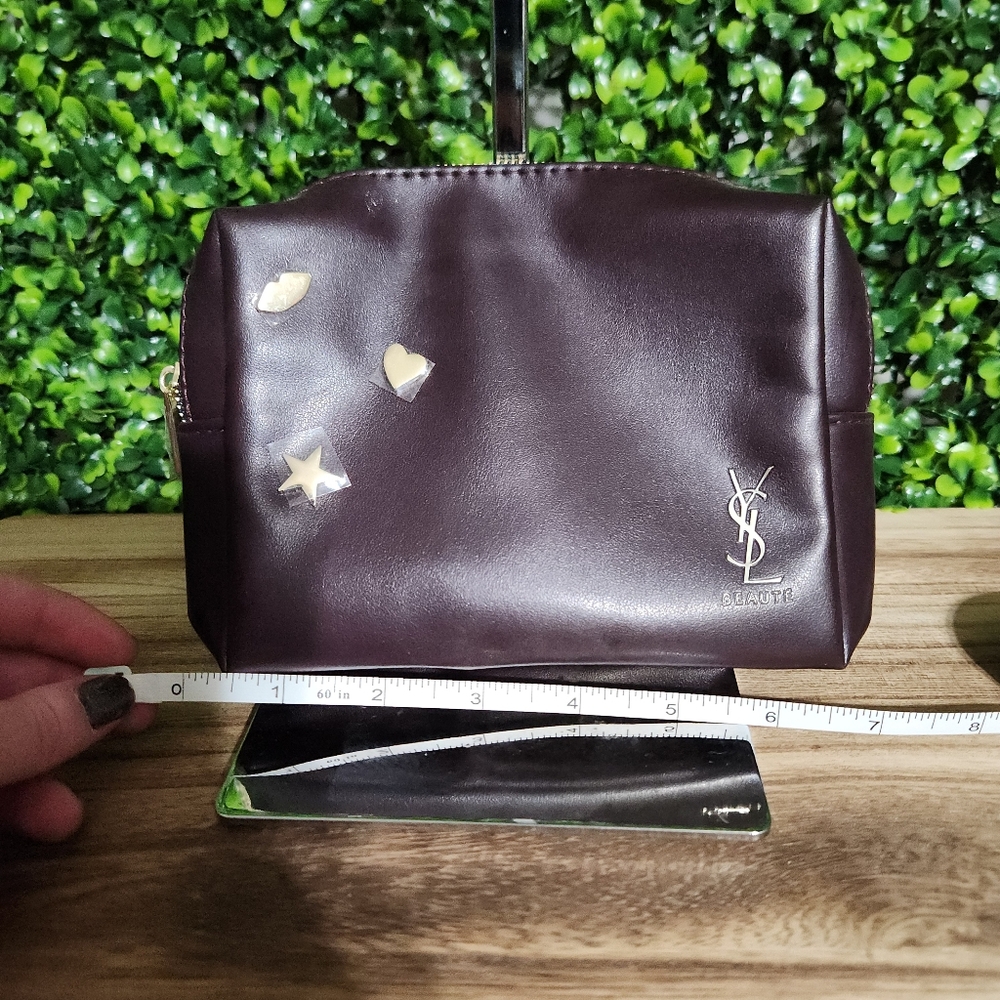 Yves Saint Laurent Beauté Dark Purple Pouch Clutch - Picture 10 of 12